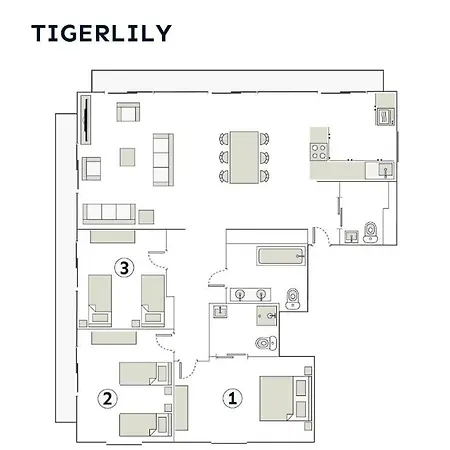 Tigerlily, 公寓 萨莫安斯